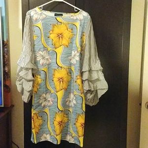 Long Sleeve Pattered Dress